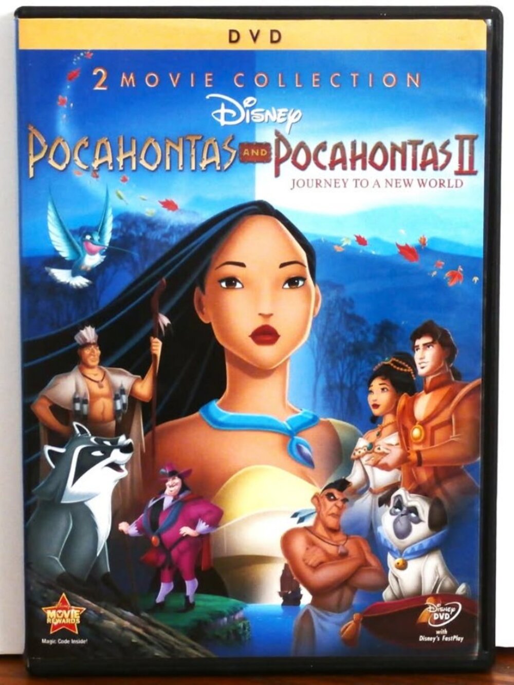 Disney DVD POCAHONTAS and POCAHONTAS II Journey to a New World 2 Movie Set